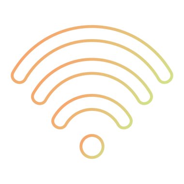 wifi signal icon vector isolated on white background