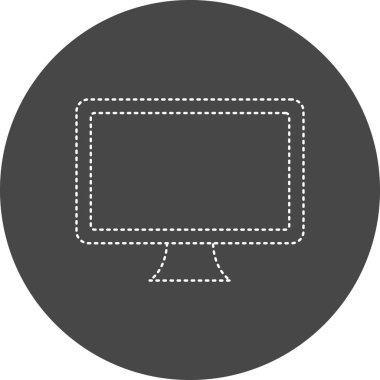 vektör lcd simgesi illüstrasyonu