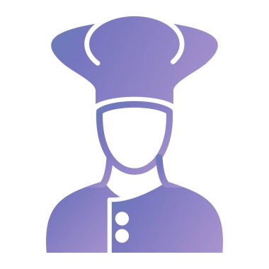 Şef. Web simgesi basit tasarım