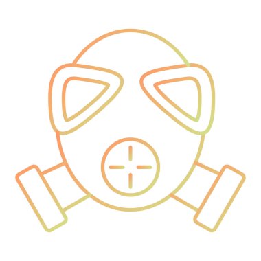 Bir maske simgesinin vektör illüstrasyonu