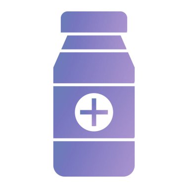 İlaç. Web simgesi basit illüstrasyon