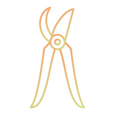 scissors icon. cartoon illustration of pliers vector icons for web