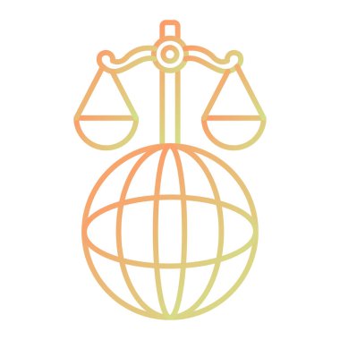 vector illustration of a symbol of justice