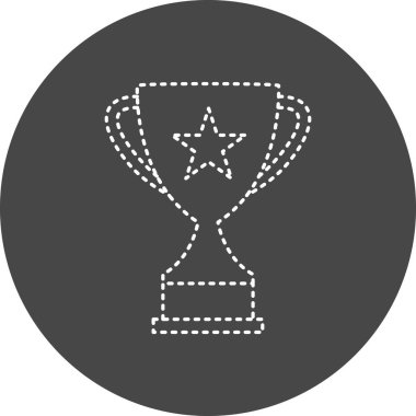 Kupa. Web simgesi basit illüstrasyon