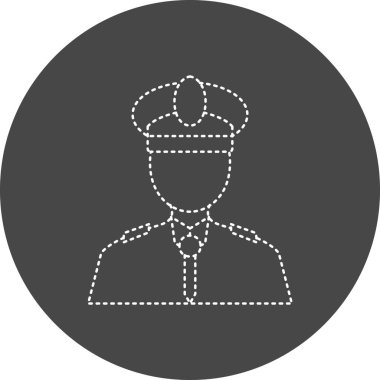 Kaptan simge vektör çizim