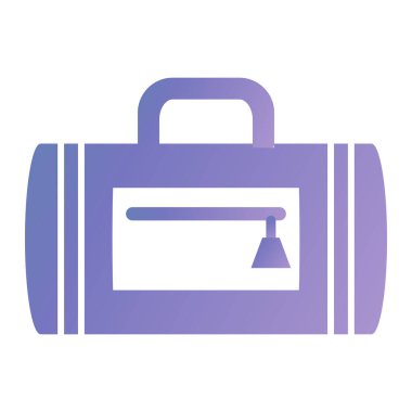 Çanta. Web simgesi basit tasarım