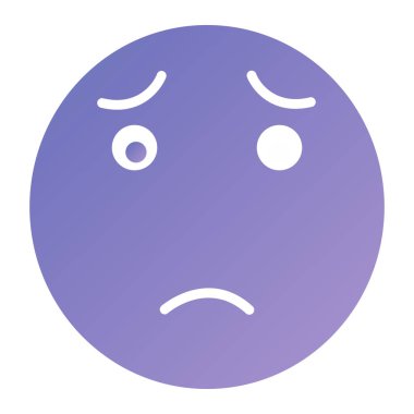 Ağlıyorum. Web simgesi basit illüstrasyon