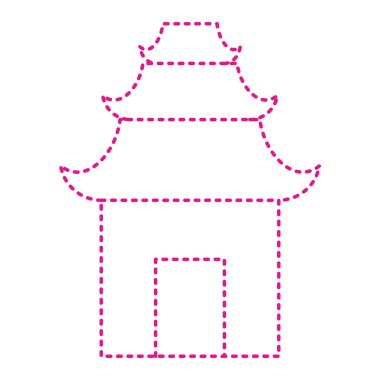 Şapkası ve eşarp vektör çizimi olan sevimli küçük bir kız.