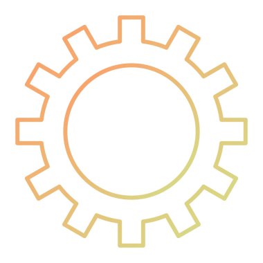 dişli simgesi vektör illüstrasyonu