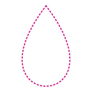 Su damlası ikonu. vektör illüstrasyonu