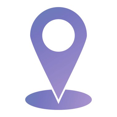 Harita işaretleyici simgesi. Web için konum pin vektör simgelerinin basit illüstrasyonu