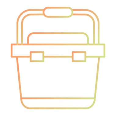 Çanta. Web simgesi basit tasarım