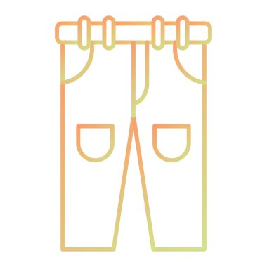 Pantolon ikonu. vektör illüstrasyonu