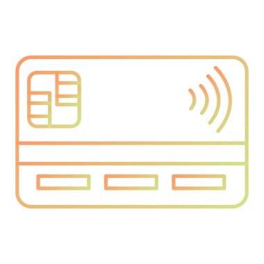 Kredi kartı vektör simgesi