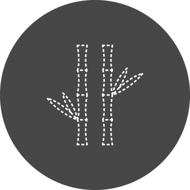 Bamboo icon, vector illustration simple design