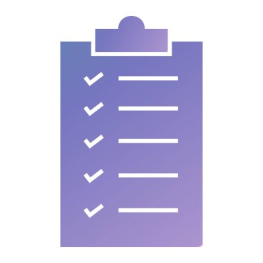 Kontrol listesi. Web simgesi basit illüstrasyon