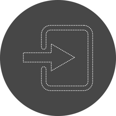 Login icon, vector illustration simple design