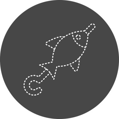 fish icon modern simple illustration 