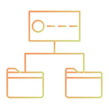 Veri depolama satırı vektör simgesi