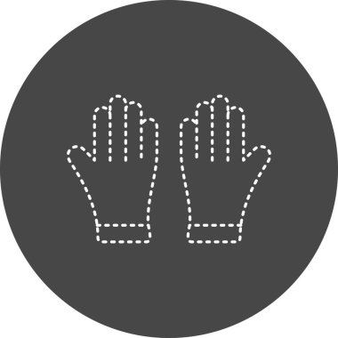 Eldiven. Web simgesi basit illüstrasyon