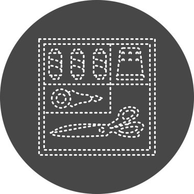 Araç Kutusu Vektör Kabartma Simgesi Tasarımı 