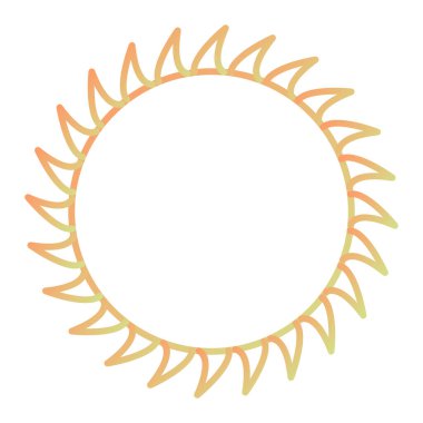 Güneş ikonu. düz dizayn biçimi 10