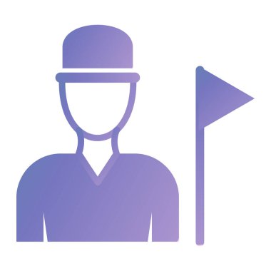 Adamım. Web simgesi basit illüstrasyon