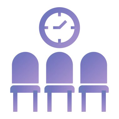 Saat simgesi vektör illüstrasyonu