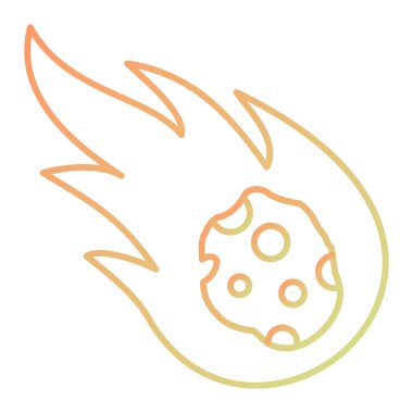 moon and sun icon. outline illustration of planet vector icons for web