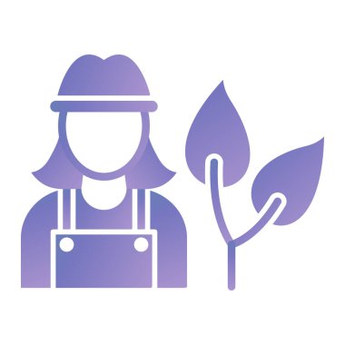 Bitki vektör illüstrasyon tasarımı ile bahçıvan