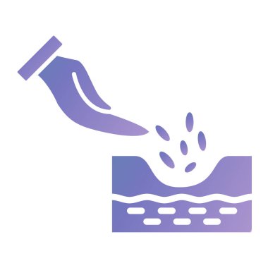 water drop icon vector. hand wash sign. isolated contour symbol illustration