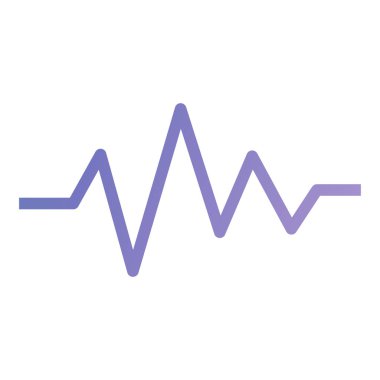 Nabız simgesi, vektör illüstrasyonu