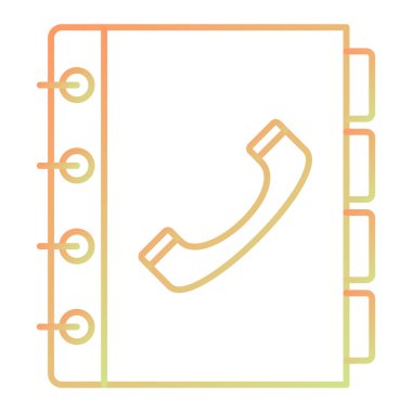 Telefon simgesi vektör illüstrasyonu