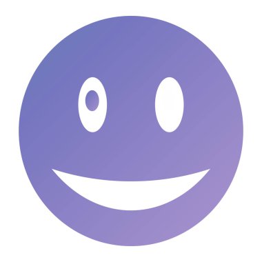 gülen yüz simgesi vektör illüstrasyonu