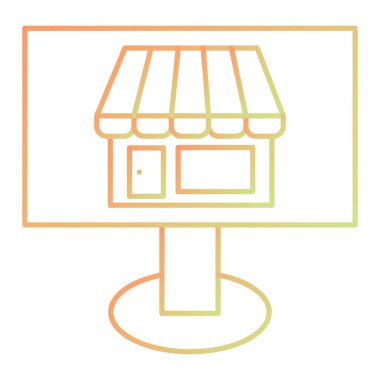 vector illustration of thin modern icon isolated on background