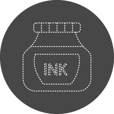 vector illustration of Inkpot modern icon