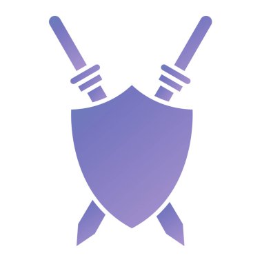 shield icon. simple illustration of sword vector icons for web