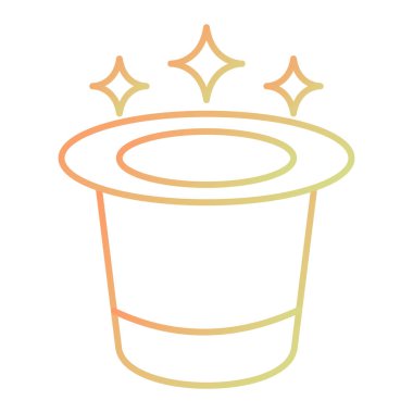 vector illustration of a bucket of coffee cup