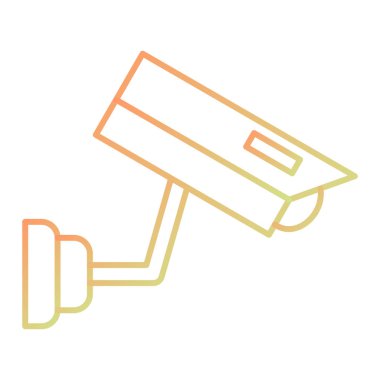 cctv camera icon. flat illustration of surveillance video vector icons for web