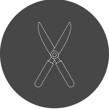 Shears icon, vector illustration simple design