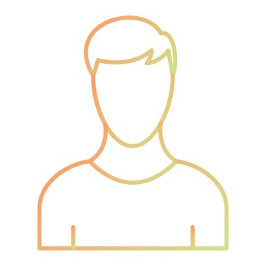 avatar. Web simgesi basit illüstrasyon