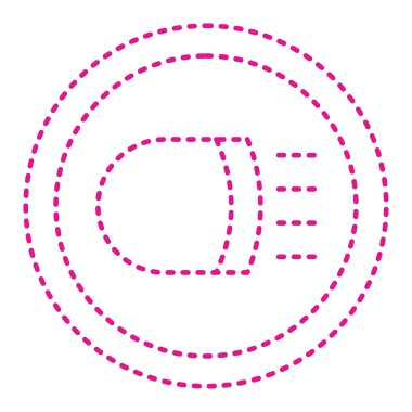 beyzbol topu ikonu vektör illüstrasyon tasarımı