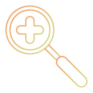 Arama simgesi vektör illüstrasyonu