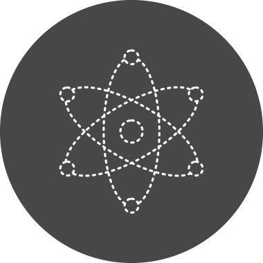 atom. Web simgesi basit illüstrasyon 