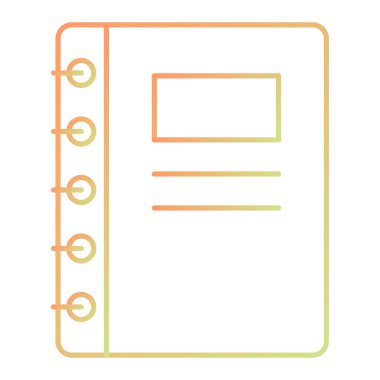 dizüstü bilgisayar simgesi. Web için basit kitap vektör simgeleri çizimi