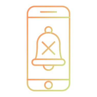 Cep telefonu simgesi, vektör illüstrasyonu