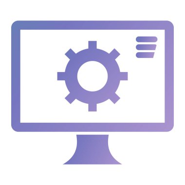 Ayarlar. Web simgesi basit illüstrasyon