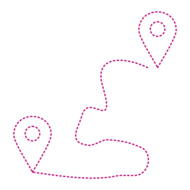 harita pin simgesi vektör illüstrasyon tasarımı