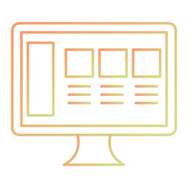 seo modern simgesinin vektör illüstrasyonu