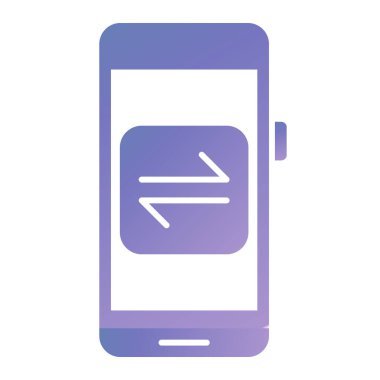 Cep telefonlu akıllı telefon, vektör illüstrasyonu